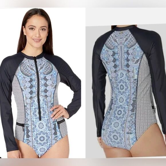 Cabana Life Midnight Marrakesh Unisuit One-Piece 50+UV Protection Size Small NWT - Picture 4 of 14